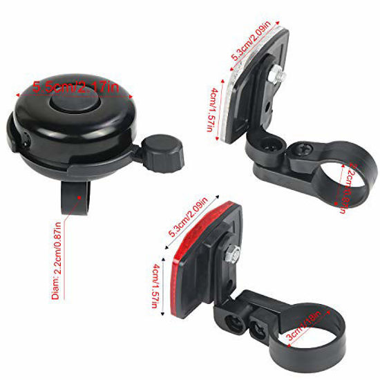 GetUSCart SANNIX Bicycle Reflectors Front and Rear Kit Bike Handlebar