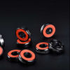 Picture of TwoLions High Rev 608RS Hybrid Black Ceramic Bearings for Inline Skate or Skateboard or Scooter (Pack of 8)