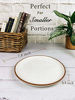 Picture of Mora Ceramic Plates Set, 7.8 in - Set of 6 - The Dessert, Salad, Appetizer, Small Dinner etc Plate. Microwave, Oven, and Dishwasher Safe, Scratch Resistant. Kitchen Porcelain Dish - Vanilla White