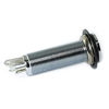 Picture of RLECS Brass Electric Guitar Bass 1/4Inch Barrel Jack 44.5x16cm Cylinder Input/Output Mono Active Long Threaded Jack Socket Guitar Parts & Accessories, Silver