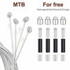 Picture of 4PCS Premium Bike Brake Cable Set,Universal Standard Bicycle Brake Cable, Professional Bicycle Brake line For Front and Rear Mountain MTB or Road Bikes,include Free Cable Cap End Crimps accessories 2M