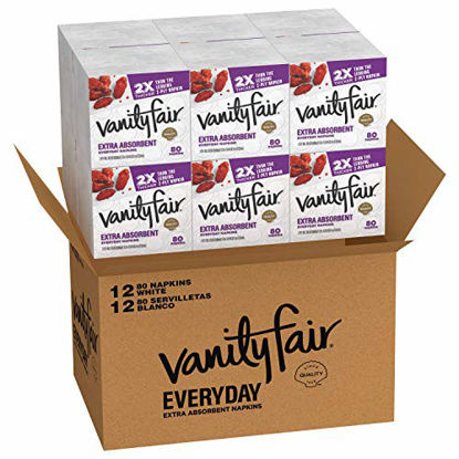 Picture of Vanity Fair Everyday Extra Absorbent Premium Paper Napkin, 960 Count, Dinner Napkin for Messy Meals