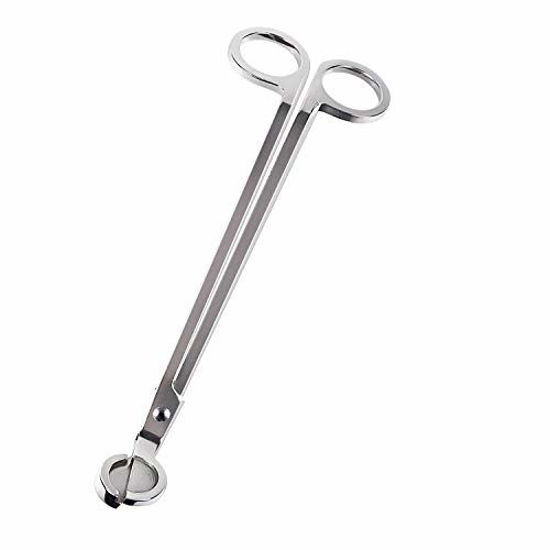 Picture of Yoodelife Candle Wick Trimmer, Polished Stainless Steel Wick Clipper Cutter - Reaches Deep Into Candles to Cut Spent Wicks, Allow Cleaner Burn and Prevent Soot Buildup