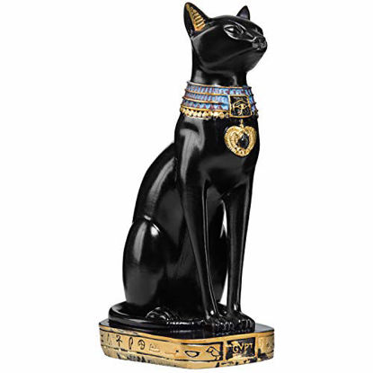 Picture of MyGift 9-Inch Resin Egyptian Goddess Cat Decorative Statue