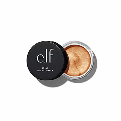 Picture of e.l.f., Jelly Highlighter, Smooth, Dewy, Versatile, Long Lasting, Illuminizing, Adds Glow, Blends Easily, Dew - Bronze Gold, Applies Wet, 0.44 Fl Oz