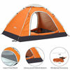 Picture of Ubon 3 Person Lightweight Instant Tent Durable Pop Up Indoor Tent Portable Backyard Tent for Camping Hiking - Orange