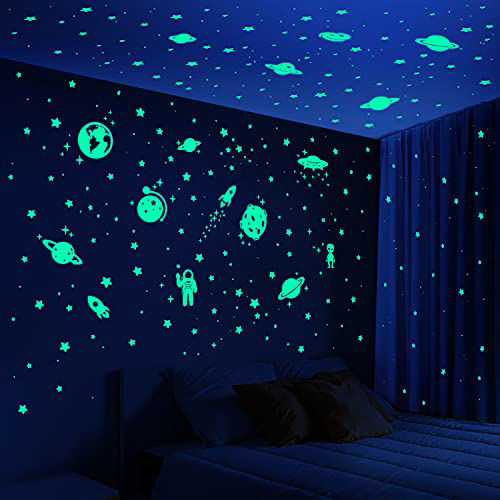 GetUSCart- 260 PCS Glow in The Dark Stars, Glowing Stars for Ceiling ...