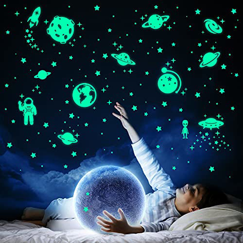 GetUSCart- 260 PCS Glow in The Dark Stars, Glowing Stars for Ceiling ...