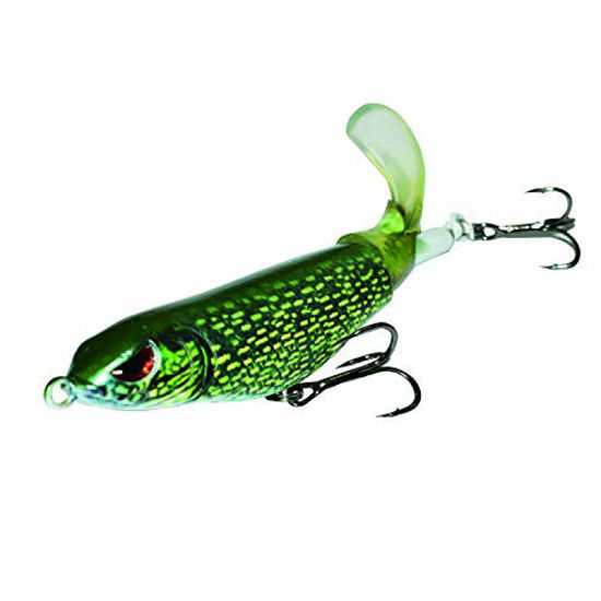 GetUSCart- ods lure Topwater Fishing Lure Plopper Bait with Floating  Rotating Tail for Freshwater and Saltwater
