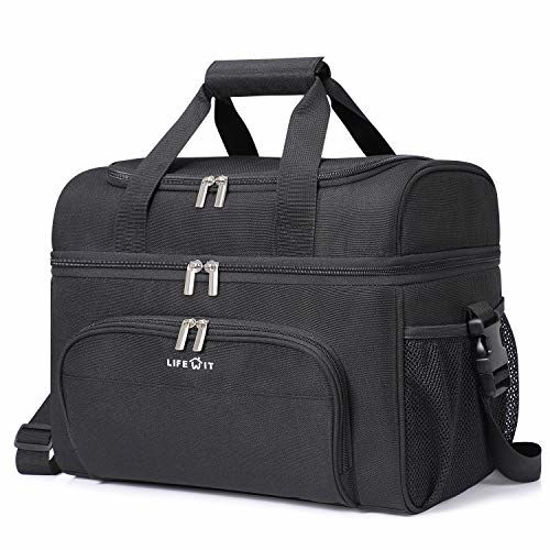 Amazon.com: Lifewit Reusable Insulated Lunch Bag for Men, Lunch Box Women,  Portable Cooler Freezable Soft Lunchbox Leakproof with Adjustable Shoulder  Strap for Adult for Work Picnic or Travel, Dark Blue 9L: Home