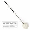 Picture of Turning Pizza Peel for Brick Oven,9" Stainless Steel Small Round Perforated Pizza Paddle with 47" Long Handle