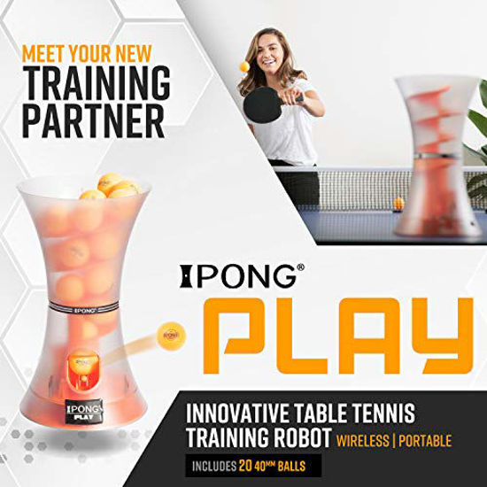 GetUSCart iPong Play Table Tennis Trainer Robot with 20 ABS Training