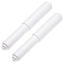 Picture of 2 Pack - White Toilet Paper Holder Spring Loaded Roller Replacement