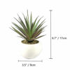 Picture of TUOKORGREEN Small Artificial Plants in Ceramic Pots, Faux Greenery 2 pcs Set 3.5" x 6.7"D x H