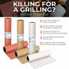 Picture of Pink Kraft Butcher Paper Roll - Long 24 Inch x 175 Feet (2100 Inch) - Food Grade Peach Wrapping Paper for Smoking Meat of All Varieties - Unbleached, Unwaxed and Uncoated - Made in USA