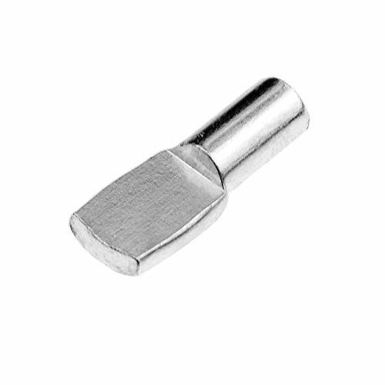 GetUSCart- BIGTEDDY - 50x 5mm Shelf Pegs 5mm Cabinet Furniture Shelve  Support Divided tabs Pins Rest Nickel Plated Hardware