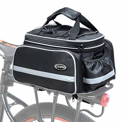 Picture of COFIT Bike Trunk Bag 25L/68L, Extensive Large Capacity Bicycle Rear Seat Pannier as Commuter Bag Luggage Carrier