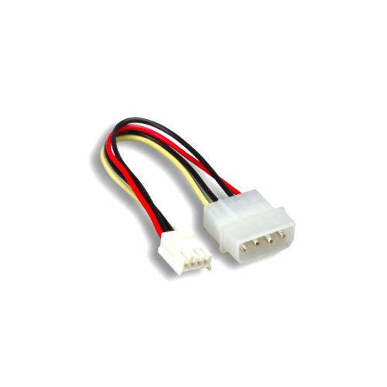 Picture of Kentek 6 Inch 6" 4 Pin Molex 5.25 Male to 4 Pin 3.5 Floppy Drive FDD Female M/F IDE DC Internal Computer PC Power Cable Adapter Cord