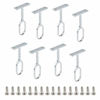 Picture of Rannb Oval Closet Rod Support Zinc Alloy Rod Middle Support - 8pcs