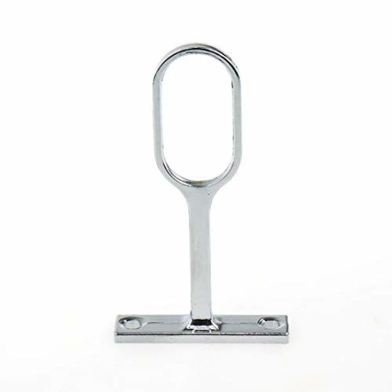 GetUSCart- Rannb Oval Closet Rod Support Zinc Alloy Rod Middle Support ...