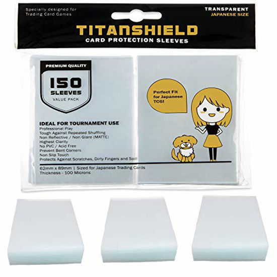 GetUSCart TitanShield (150 Sleeve/Clear) Small Japanese Sized Trading