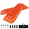Picture of ORCISH Recovery Traction Boards Tracks Tire Ladder for Sand Snow Mud 4WD(Set of 2) (2Gen Bag+Mounting Pins, Orange)