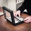Picture of SONGMICS 10-Slot Watch Box, Faux Leather Watch Case, with Removable Watch Pillow, Black UJWB010BK