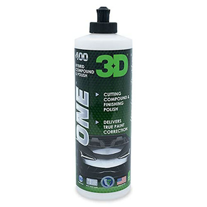 Picture of 3D One - Car Scratch & Swirl Remover - Rubbing Compound & Finishing Polish - True Car Paint Correction 16oz.