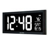 Picture of AcuRite 76102M Oversized LED Clock with Indoor Temperature, Date and Fold-Out Stand, 18" , White