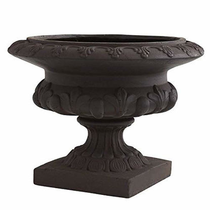 Picture of Nearly Natural 12.5in. H Iron-finish Decorative Urn (Indoor/Outdoor) Containers Gray