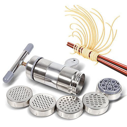 Picture of Fdit Manual Noodles Press Machine Pasta Maker Juice Squeezing Machine Hand Crank Making Tool Cookware