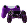 Picture of Hikfly Silicone Gel Controller Cover Skin Protector Compatible for PS4/PS4 Slim/PS4 Pro Controller (1 x Controller Cover with 8 x FPS Pro Thumb Grip Caps)(Purple)