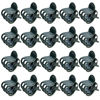 Picture of baotongle 100 pcs Plant Clips, Orchid Clips Plant Orchid Support Clips Flower and Vine Clips for Supporting Stems Vines Grow Upright Dark Green