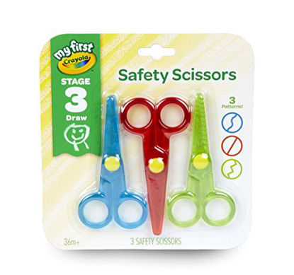 Picture of Crayola My First Safety Scissors, Toddler Art Supplies, 3ct