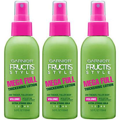 Picture of Garnier Fructis Style Mega Full Thickening Lotion for All Hair Types, 5 Ounce (3 Count)