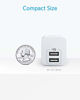 Picture of USB Charger, Anker 2-Pack Dual Port 12W Wall Charger with Foldable Plug, PowerPort mini for iPhone XS/ X / 8 / 8 Plus / 7 / 6S / 6S Plus, iPad, Samsung Galaxy Note 5 / Note 4, HTC, Moto, and More