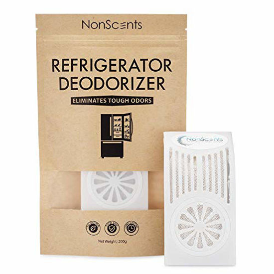 Picture of NonScents Refrigerator Deodorizer - Fridge and Freezer Odor Eliminator - Outperforms Baking Soda