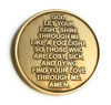 Picture of RecoveryChip Fog Light Prayer Color Lighthouse Bronze Step 12 Spiritual Medallion Pocket Token