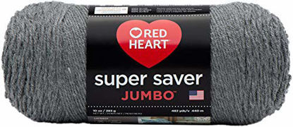 Picture of Red Heart Super Saver Jumbo Yarn, Gray Heather