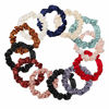 Picture of 12Pcs Satin Elastic Hair Bands, Comfortable Silk Hair Scrunchies Skinny Hair Ties Ropes Elastics Ponytail Holders for Women Girls Hair Accessories