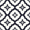 Picture of FloorPops FP2480 Comet Peel & Stick Tiles Floor decal, Black