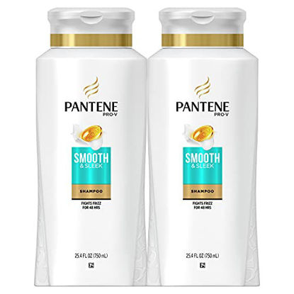 Picture of Pantene Argan Oil Shampoo for Frizz Control, Smooth and Sleek, 25.4 Fl Oz (Pack of 2)