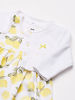Picture of Hudson Baby Baby Girl Cotton Dress, Cardigan and Shoe Set, Lemon, 12-18 Months