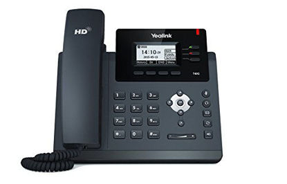 Picture of Yealink T40G IP Phone, 3 Lines. 2.3-Inch Graphical LCD. Dual-Port Gigabit Ethernet, 802.3af PoE, Power Adapter Not Included (SIP-T40G)