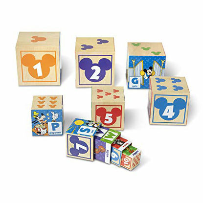 Picture of Melissa & Doug Disney Mickey Mouse ABC-123 Nesting & Stacking Blocks