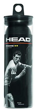 Picture of HEAD Prime Squash Balls - Double Yellow Dot 3-Ball Tube