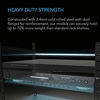 Picture of AC Infinity Vented Cantilever 1U Universal Rack Shelf, 10" Deep, for 19 equipment racks. Heavy-Duty 2.4mm Cold Rolled Steel, 60lbs Capacity