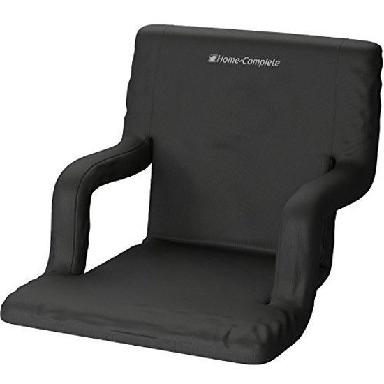 Portable seat with top back support