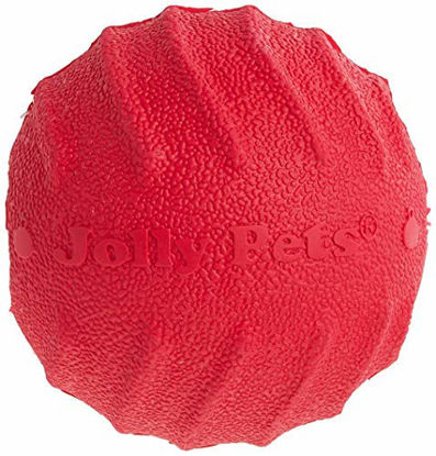 Picture of Jolly Pets Tuff Tosser Bouncing Ball Tog Toy/Treat Holder, 3 Inches, Red