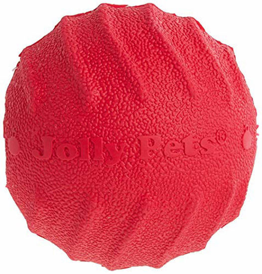 Picture of Jolly Pets Tuff Tosser Bouncing Ball Tog Toy/Treat Holder, 3 Inches, Red